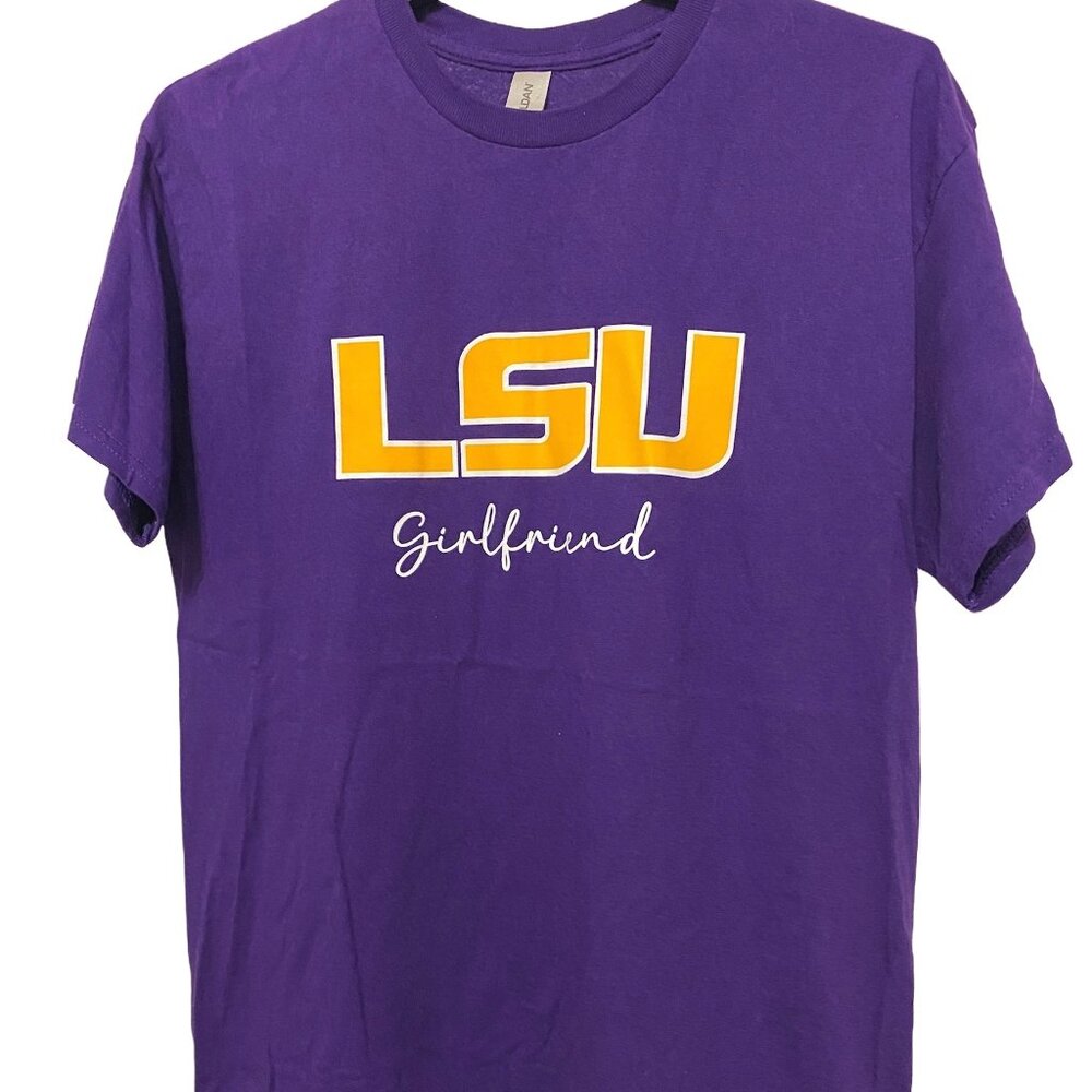LSU Lousiana State University Girlfriend Gildan Tee Shirt, Medium